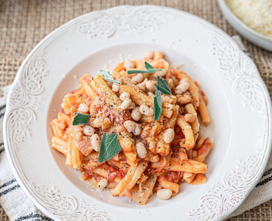 White beans and sage pasta