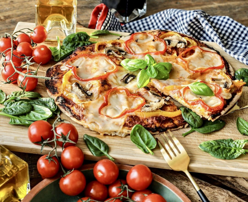 Homemade Vegan Pizza with Fresh Veggie Toppings – VEGALIANO