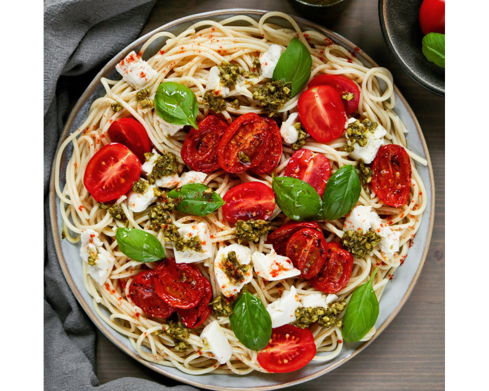 Pâtes Caprese végétaliennes – VEGALIANO